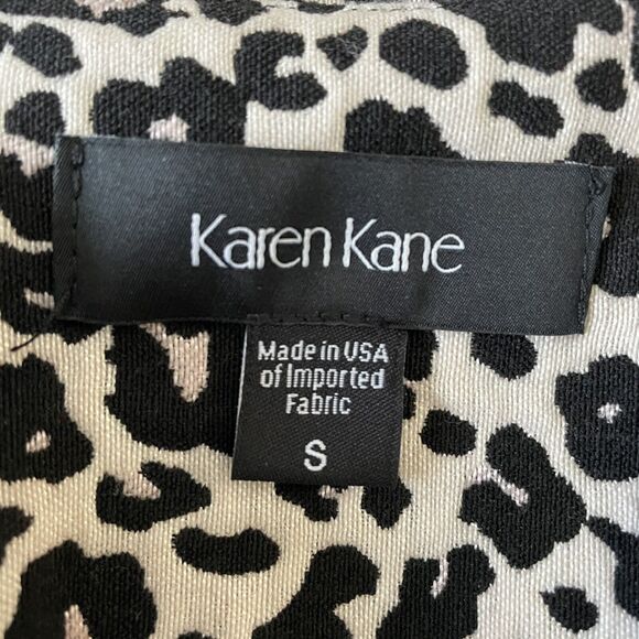 Karen Kane Cheetah Print Dress Size Small S Sheath Dress Animal Print V Neck - Picture 6 of 8